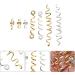 KALLORY 16 Pieces Spiral Hair Alloy Spiral Jewels Retro Dreadlocks Cuffs Accessories for Braid - Buy Online on SooperMarket.com