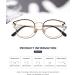 Cyxus Cat Eye & Round Vintage Blue Light Filter Glasses for Women - UV400 Anti-Harmful Protection - 2 Piece Set in Black & Black Gold - Buy Online on SooperMarket.com