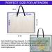 DPEI XUAN Art Portfolio Bag - 19x25 Inch Transparent White Poster Storage Organizer with Zipper and Handle - Ideal for Large Posters, Poster Boards, Paintings - 1 Pack - Buy Online on SooperMarket.com