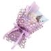 Angoily Rose Gift Box Decorative Soap Flower Birthday Bouquet Flower Bouquet Soap Flower for Women Soap Rose Bouquet The Gift Gifts Artificial Purple Miss Decorate 27X16CM Purple