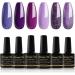 Shining She Nail Polishes Set - 6 Colors Purple Wisteria Rose Purple Polish - Soak-Off UV/LED Gel - Perfect Gift for Nail Art - 8ML - Buy Online on SooperMarket.com
