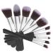 NOLITOY 20 pcs Eyeliner Makeup Face Black+silver+red Kit Premium Blending Synthetic Foundation mediumx2pcs 1x2pcs