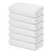 Cotton Twists White Bath Towels Set Pack of 6 100% Cotton Bathroom Towels Bath Towels for Bathroom 24x48 Inch Ultra Soft Spa Towels Ring Spun Hotel Collection Towels Workout Towels White 24 x 48 - PK 6