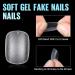 TOMICCA Extra Short Oval Nail Tips - Clear French Acrylic False Nails (240 Pcs) - Buy Online on SooperMarket.com