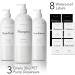 MOIIKKO 32oz Refillable Shampoo and Conditioner Bottles - Pack of 3, White Dispensers with Waterproof Labels - Modern Bathroom Accessories - Buy Online on SooperMarket.com