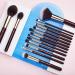 Jessup 15 Pcs Professional Makeup Brush Set - Synthetic Hair & Wooden Handle for Face Eye Foundation Powder & Eyeliner - International Shipping Available - Buy Online on SooperMarket.com