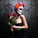 Halloween Temporary Face Tattoos - Day of the Dead Headband & Costume Tattoos Set - Buy Online on SooperMarket.com