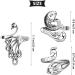 Faster Knitting with 3 Adjustable Knitting Loop Rings - Yarn Guide, Finger Thimble, Peacock, Fish & Braided Rings - Buy Online on SooperMarket.com
