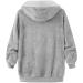 Ronony Teddy Mantel Women's Long Plush Jacket - Stylish Winter Coat with Zip Hoodie Fleece Teddy Jacket in Gray - Perfect for Cold Weather - Buy Online on SooperMarket.com