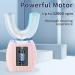 Ksoia Ultrasonic Electric Toothbrush | Oral Cleaning | IPX7 Waterproof | Wireless Charging | LED Light | U-Shaped Brush Head | Pink - Buy Online on SooperMarket.com