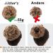 JJStar Large Black Hair Part with Rubber Band - Perfect for Updos Messy Buns & Ponytails | Hair Extensions for Women & Girls - Buy Online on SooperMarket.com