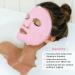 Silicone Face Mask Cover & Ice Face Mask Set | Cooling Relief for Dark Circles Puffiness Migraines | Reusable Anti-Wrinkle Holder - Pink - Buy Online on SooperMarket.com