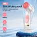 Facial Cleansing Brush Waterproof Deep Cleaning Exfoliation Rotating Spa Machine with 2 Speed Modes Electric Face Brush with 3 Replacement Brush Heads for Women (Pink)  - Buy Online on SooperMarket.com