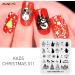Shop Kads Nail Stamp Plate - Christmas Motifs for Stunning Nail Art | Snowflakes Santa Claus Christmas Trees & More - 5 Piece Set - Buy Online on SooperMarket.com