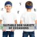 Elastic Kids Sports Wicking Headbands Set - 8 Pieces | Breathable Athletic Sweatbands for Boys and Girls | Ideal for Football, Basketball, Running | Toddler to Children Size - Buy Online on SooperMarket.com