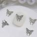 10Pcs 3D Butterfly Nail For Nails Alloy Butterfly Nail Decoration Alloy Nail Butterfly Nail Manicure Accessories Manicure Accessories Red
