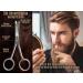 Premium 10.5 cm Beard & Nose Hair Scissors with Micro Serration - Safe Rounded Ends - International Shipping Available - Buy Online on SooperMarket.com