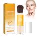 Nmbol 2 pieces Solar Cooling Mineral Sunscreen Mineral Mineral Sunscreen Setting Sun Protection Foundation SPF 50 Minimizes thin lines and pores