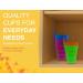 Arrow Home Products Sip A Cup with Built in Straw 10oz 6pk - BPA-free Stackable Kids Straw Cups (Purple/Blue/Green/Orange) - Made in USA - Buy Online on SooperMarket.com