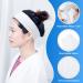 Merkaunis 200 Piece Disposable Spa Facial Headbands | Elastic Makeup Headband for Women | Adjustable Stretch Non-Woven Hair Band - Buy Online on SooperMarket.com