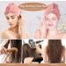 Domxies Microfiber Hair Towel Wrap - Ultra Absorbent Fast Drying Hair Towel for Long, Curly, Thick, Frizzy Hair - Grey+Mint Green - Buy Online on SooperMarket.com