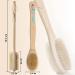 Bamboo Handled Shower Brushes for Exfoliating and Body Massage - Soft and Hard Natural Boar Bristles - Ideal for Back and Whole Body Scrubbing - Buy Online on SooperMarket.com