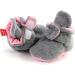 TMEOG Baby Booties Slippers | Infant First Walking Shoes | Winter Sock Crib Shoes for Boys Girls 0-18 Months | Light Grey Pink Furry | 6-12 Months - Buy Online on SooperMarket.com