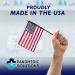 PandMedic Disposable Face Masks Made in USA | Premium 3-Ply Medical Safety Masks - Breathable Elastic Ear Loops - 50ct Resealable Bag for International Shipping - Buy Online on SooperMarket.com