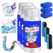 Powerful Pipe Dredging Agent Meledmatte Meledmatte Drain Cleaner Complete Pipeline Dredge Agent Meledmatte Toilet Cleaner for Kitchen Toilet Pipeline Quick Cleaning Tool (3Pcs)