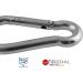 10 Small Stainless Steel Carabiner Hooks - 3mm Strong Keychain with 200kg Break Load - Ideal for Hammocks & Swing - Durable Edestahlkarabiner - Buy Online on SooperMarket.com
