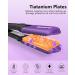DSHOW Hair Crimper for Women - 4 Interchangeable Plates Volumizing Crimping Iron with 5 Heat Settings 60 Min Auto Off - Perfect for Fluffy Hairstyles - Purple - Buy Online on SooperMarket.com