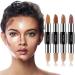 8 Colors Contour Stick Double Head Facial Repair Bronzer Highlight Concealer Cruelty Free Makeup 2 in 1 Body 3D Shading Stick Foundation Cream Pen  4pcs Set