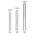 Ponik's Metal Hairpins - 100 Black U-Shape Bobby Pins in 3 Sizes | Ideal Hair Clips for All Hair Types - Buy Online on SooperMarket.com
