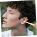 Healifty 2 Pcs Wood Croissant Ear Pick Set - Ear Cleaning Tools for Travel, Earwax Removal Tool with Ear Plugs and Grip - Light Yellow 11.5x1.2x0.3cm - Buy Online on SooperMarket.com