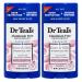 Dr. Teal's Rose & Milk Deodorant Gift Set (2 Pack 2.65oz Ea) - Rose & Milk Formula - Aluminum Free with Magnesium - Essential Oils Shea Butter & Arrowroot Powder Absorb Moisture Keep Skin Healthy