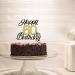 Sumerk 60th Birthday Cake Attachments - Gold & Black Decoration Accessories | Perfect for 60th Birthday Party - Buy Online on SooperMarket.com