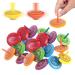 Wood circle 25 pieces for children toys roundabout color Malkreisel wooden circle for children perfect as a children's gift party decoration leisure toys