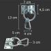 Augtop Stainless Steel Fastening Hooks for Horses & Cattle - Connect & Support with Screws & Dowels - Buy Online on SooperMarket.com