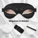 Eyelash Pattern Soft Sleep Eye Mask | Breathable Eye Patch for Women | Perfect for Travel & Relaxation - Buy Online on SooperMarket.com