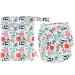 Alimos Swim Nappy and Waterproof Bag Washable Reusable for Happy Baby (0-3 Years) UK Brand (Leaf)