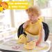 O'doe Baby Led Weaning Feeding Set (17 Pcs) | Suction Silicone Bowl, Utensils, Spoons, Bibs, Plate Kit for Self Eating | Yellow V2 - Buy Online on SooperMarket.com