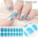 Buy 8 Sheets Semi Cured Nail Polish Stickers - Gradient Glitter & Solid Color Gel Wraps | Self-Adhesive Multicolored Nail Strips for Women & Girls | Perfect Manicure Decoration Supplies - Buy Online on SooperMarket.com