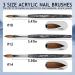 Lofuanna 3PCS Nail Acrylic Brushes Set - Size 10 12 14 | Professional Nail Art Drawing Brushes for Acrylic Application | Ideal for Nail Extension, Acrylic Powder Manicure | DIY at Home Salon - Buy Online on SooperMarket.com