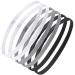 Sularpek 6 pieces of hair band men elastic hair band boy sports headbands thin non -slip front ligaments hair bands women for yoga football jogging