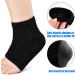Naapesi Gel Heel Socks - Moisturizing Foot Care Spa Socks for Dry Cracks & Plantar Fasciitis - Open Toe Soft & Ventilated Black - Buy Online on SooperMarket.com