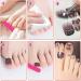 JSRQT 12 Sheets Toenail Polish Stickers Diamond Glitter Full Wrap Toe Nail Art Stickers Decals for Women Girls Self Adhesive Nail Stickers Manicure with Nail File Nail Stickers Strip for Feet DIY - Buy Online on SooperMarket.com