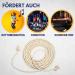 Best Sporting Springs Rope | 100% Natural Cotton & Jute | 280 cm | Handle-less | Top Quality for Clubs Schools & Recreational Sports - Buy Online on SooperMarket.com