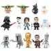 14 pieces cartoon mini figures children's birthday cake decoration birthday cake figure cake decoration cartoon cake topper for young birthday cake decoration star