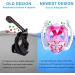Full Face Snorkel Mask with Anti-Fog Wipes | 180 Panoramic HD View | White & Pink | Adults & Kids - Large-X-Large - Buy Online on SooperMarket.com