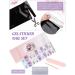Semi Cured Gel Nail Strips - Purple Long Lasting Waterproof Nail Polish Stickers Set with Cuticle Stick, File, Wipes & Sealing - UV/LED Lamp Required - Buy Online on SooperMarket.com